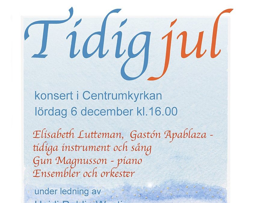 Julkonsert 6 december