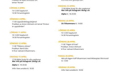 Månadsblad april
