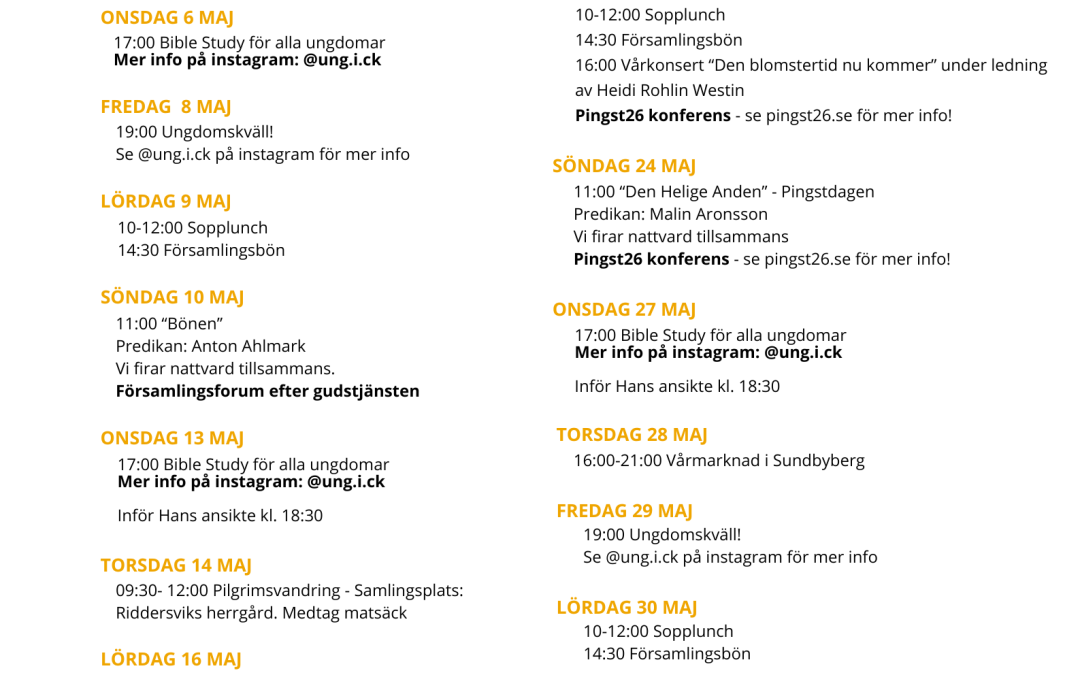 Månadsblad maj