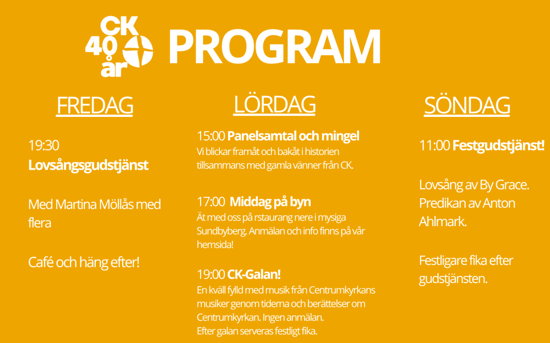 CK 40-års jubileum!