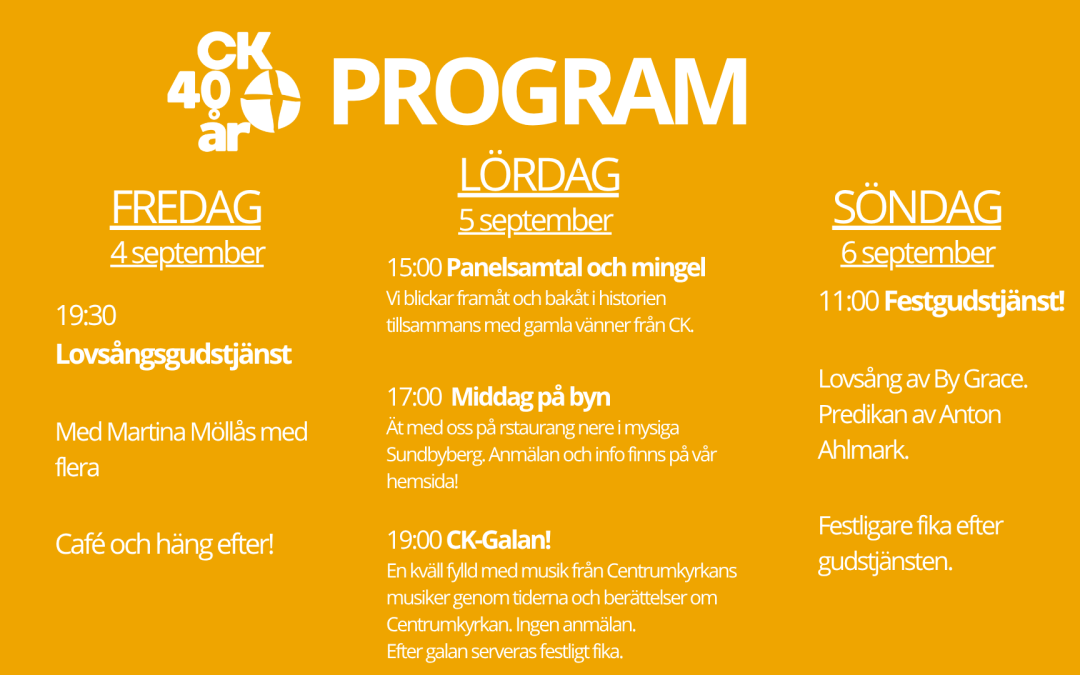 CK 40-års jubileum!