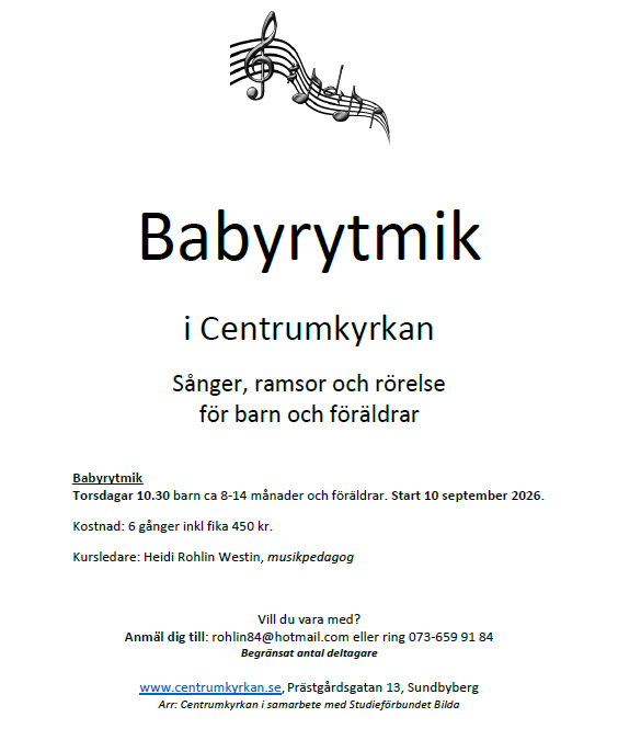 Babyrytmik i Centrumkyrkan
